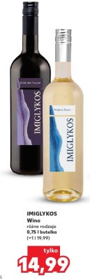 Wino Imiglykos różne rodzaje promocja w Kaufland