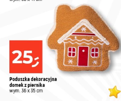 Poduszka dekoracyjna domek z piernika promocja w Dealz