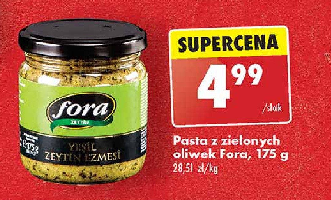 Pasta z oliwek zielonych promocja