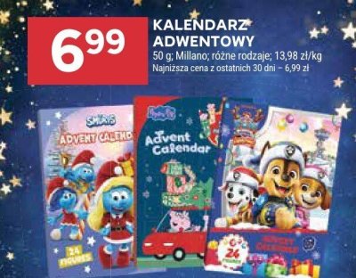 Kalendarz adwentowy Milano różne rodzaje promocja w Stokrotka