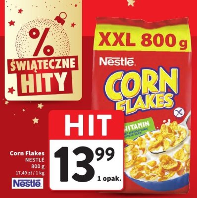 Płatki Corn Flakes Nestle XXL promocja w Intermarche