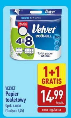 Papier toaletowy VELVET promocja w Aldi