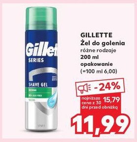 Żel do golenia sensitive Gillette series promocja