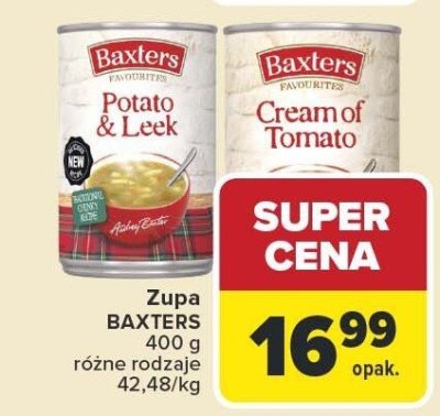 Zupa BAXTERS Potato & Leek 400g promocja w Carrefour