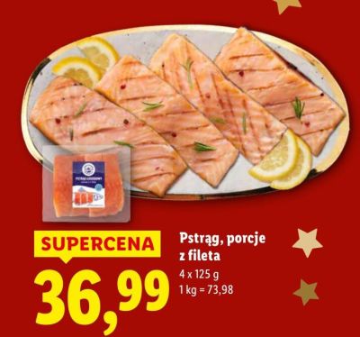 Pstrąg, porcje z fileta promocja w Lidl