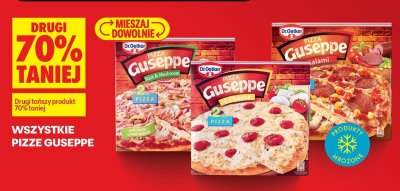 Pizza Guseppe Dr.Oetker różne rodzaje promocja w Biedronka