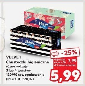 Chusteczki higieniczne VELVET CARE promocja