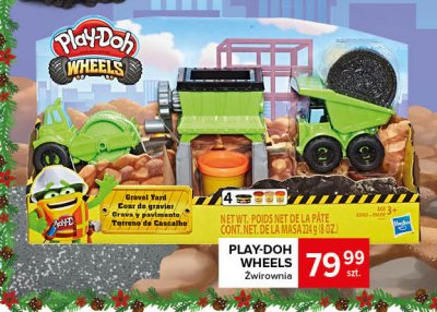 Ciastolina żwirownia Play-doh wheels promocja
