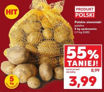 Ziemniaki Polskie jadalne 5 kg opakowanie promocja w Kaufland