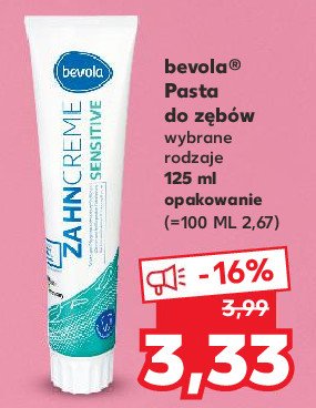 Pasta do z臋b贸w sensitive Bevola dental promocja