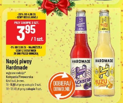 Napój piwny Hardmade różne rodzaje promocja w POLOmarket