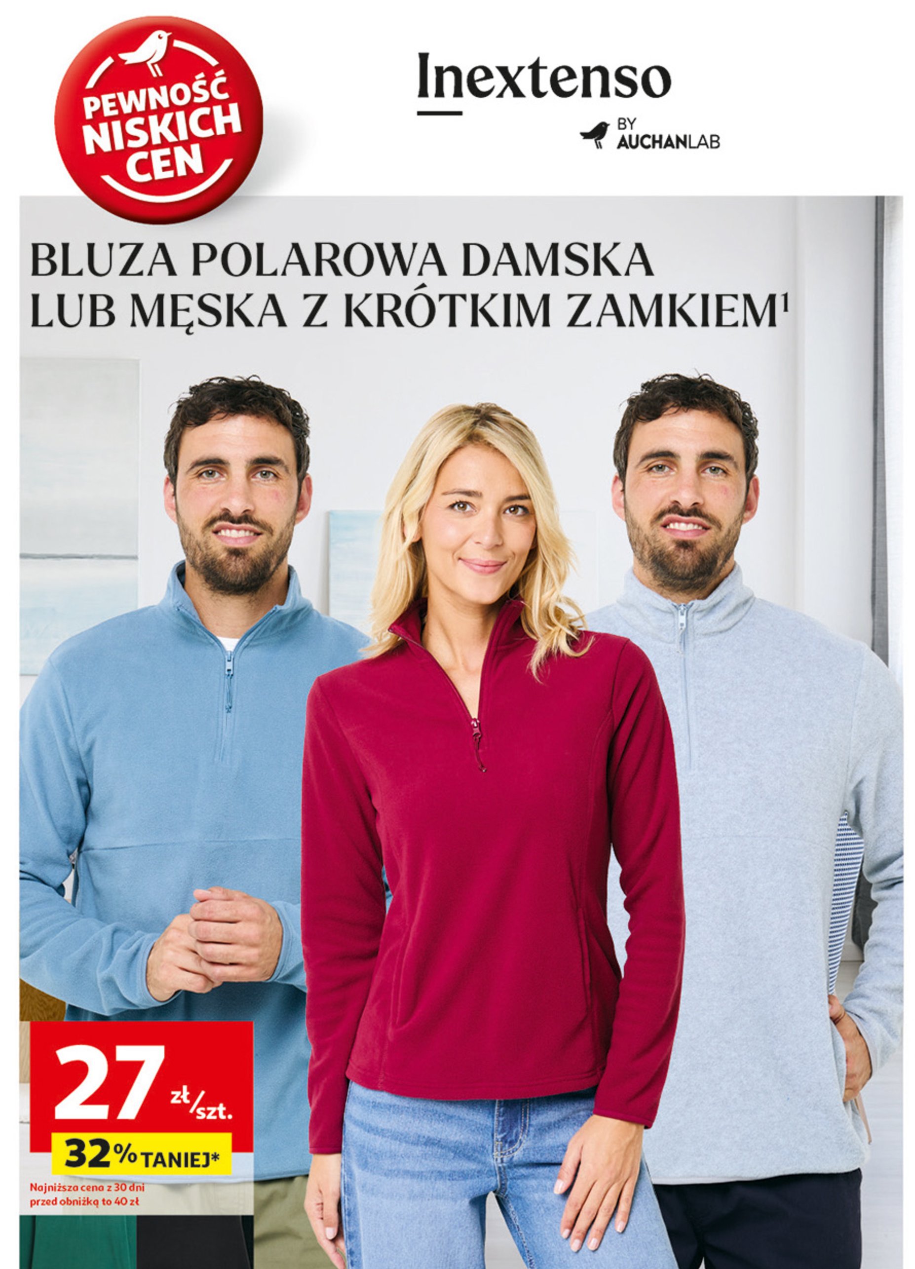 Bluza damska polarowa In extenso promocja w Auchan