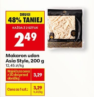Makaron udon Asia Style, 200 g promocja w Biedronka