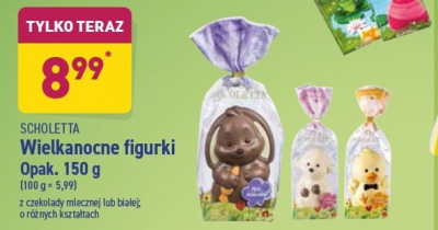 Czekoladowe figurki z czekolady bia艂ej Scholetta promocja