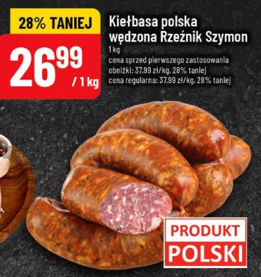 Kiełbasa polska wędzona Rzeźnik Szymon promocja w POLOmarket