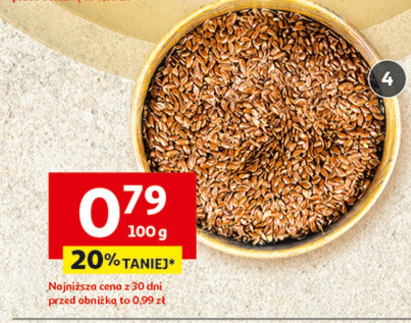 Siemię lniane promocja w Auchan