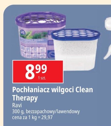 Pochłaniacz wilgoci do szaf bezzapachowy Ravi promocja w Leclerc