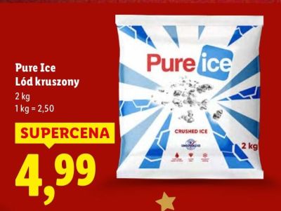 Lód kruszony Pure Ice 2 kg promocja w Lidl