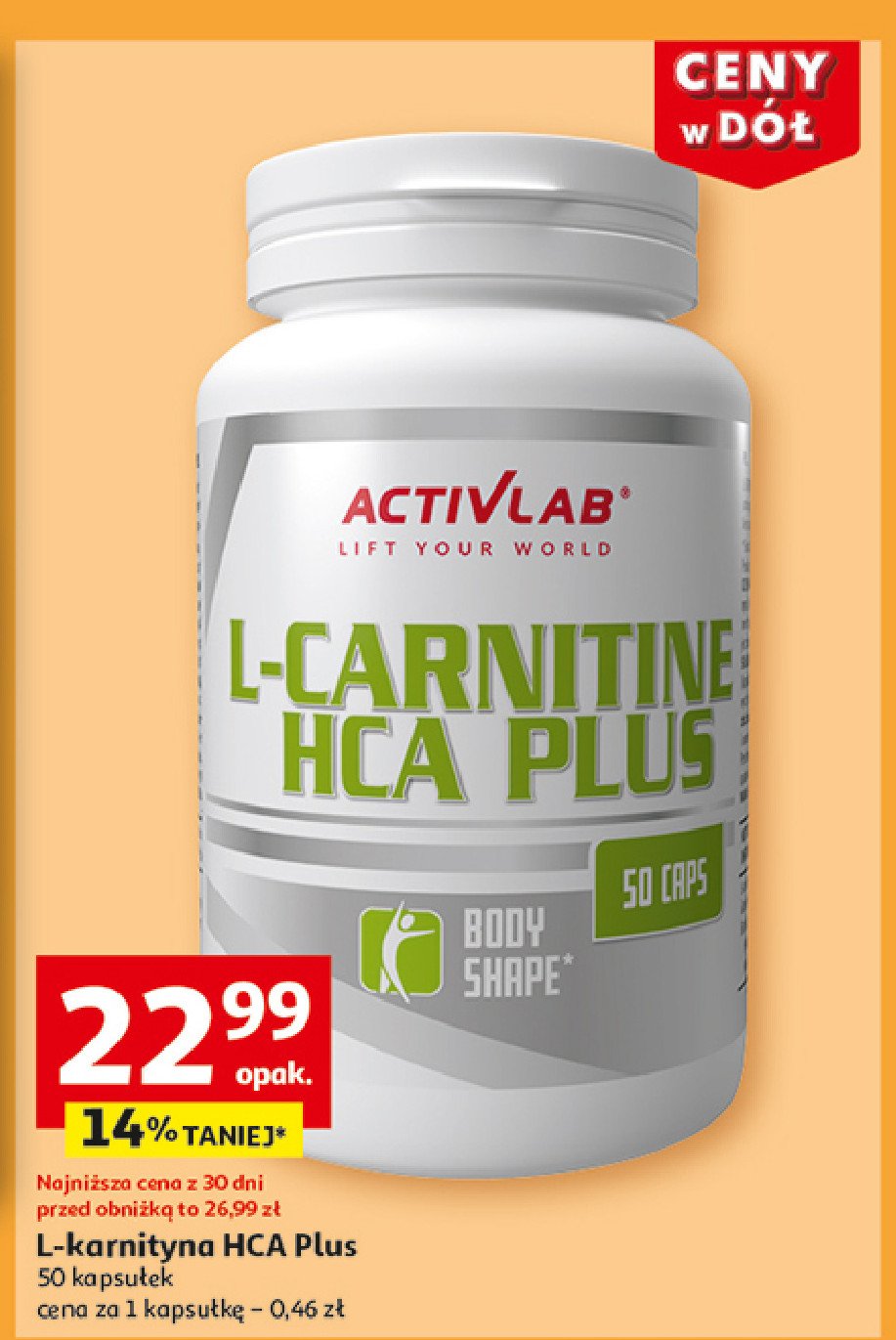 L-carnitine hca plus Activlab promocja w Auchan