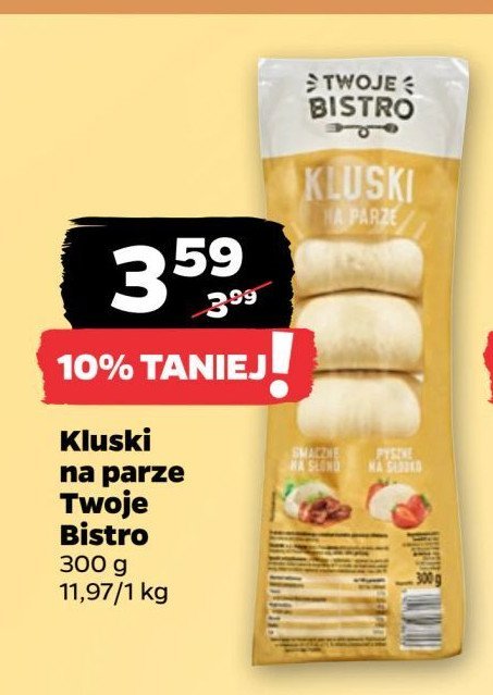 Kluski na parze TWOJE BISTRO promocja