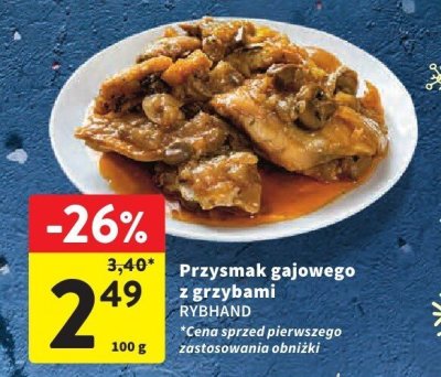 Przysmak gajowego z grzybami RYBHAND promocja w Intermarche