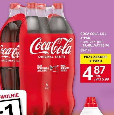 Nap贸j gazowany Coca-Cola promocja