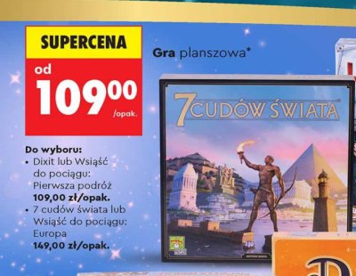 Gra planszowa 7 cudów świata promocja w Biedronka