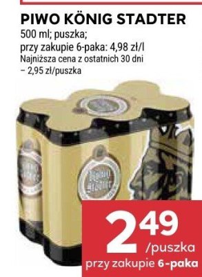 Piwo König Stadter promocja w Stokrotka