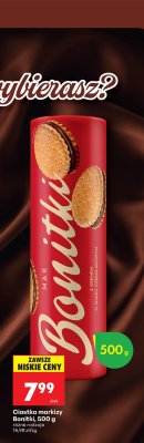 Ciastka Bonitki o smaku kremowym z czekoladowym promocja w Biedronka