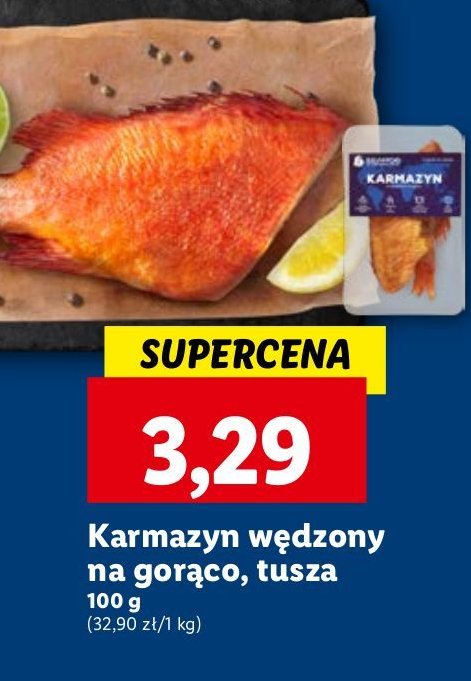 Karmazyn wędzony tusza promocja w Delikatesy Centrum