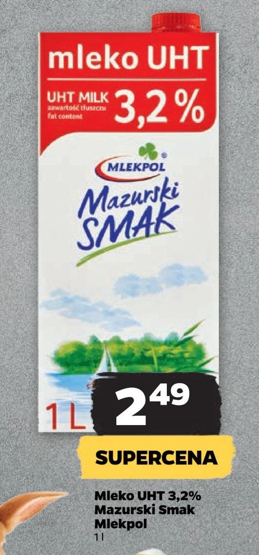 Mleko 3.2% Mazurski smak promocja