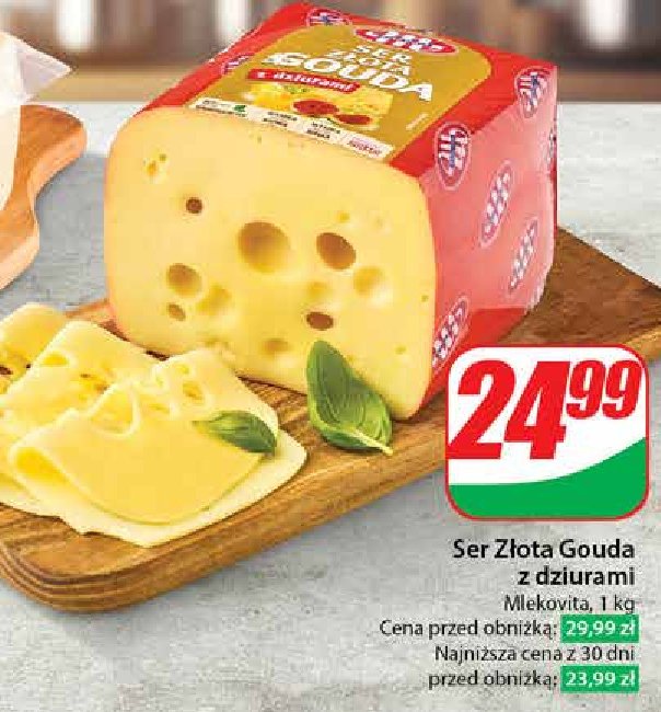 Ser gouda z dziurami Mlekovita promocja