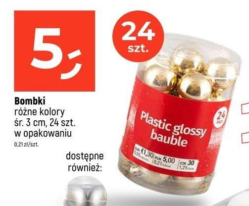 Bombki plastikowe 3 cm. promocja