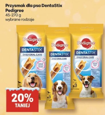 Przysmak dla psa Pedigree DentaStix promocja w Delikatesy Centrum