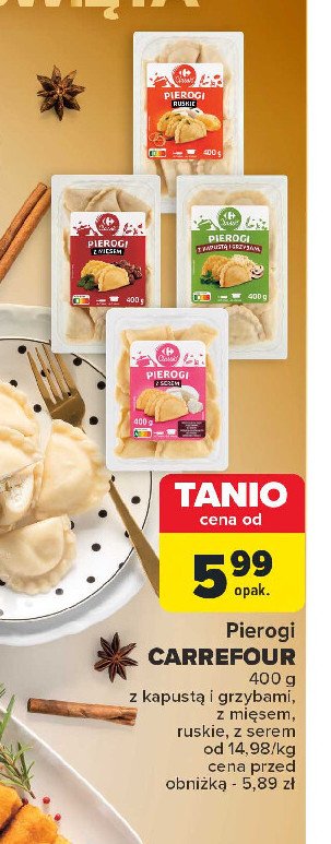 Pierogi ruskie Carrefour promocja w Carrefour Market