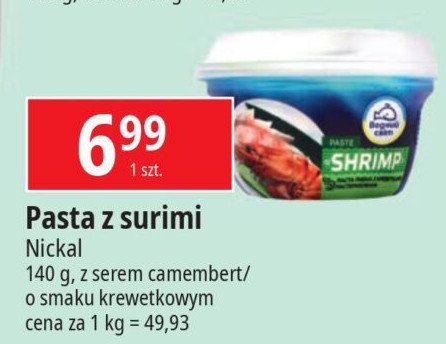 Pasta surimi krewetkowa Wodny świat promocja