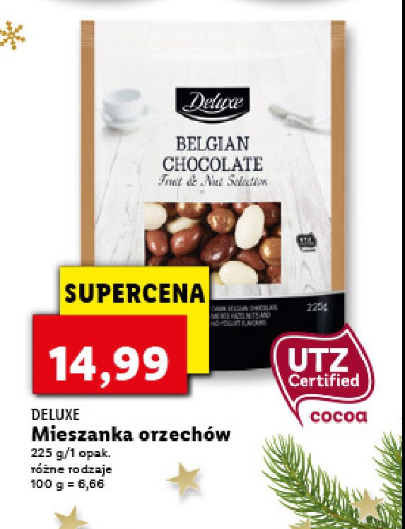 Mieszkanka orzechów belgian chocolate Deluxe promocja