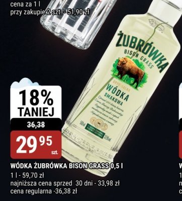 Wódka Żubrówka Bison Grass 0,5l promocja w bi1