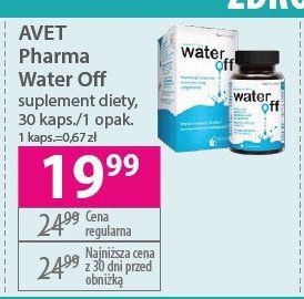 Suplement diety water off promocja