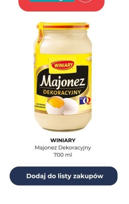 Majonez Dekoracyjny 700 ml promocja w Dino