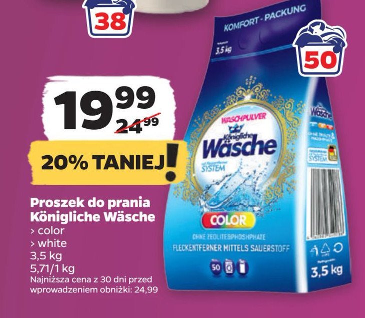 Proszek do białego Wasche promocja