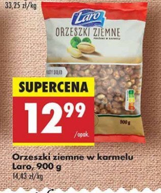 Orzechy ziemne prażone w karmelu Laro promocja