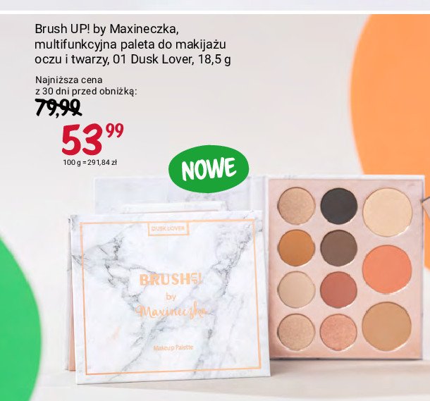 Paleta do makijażu 01 dusk lover Brush up! promocja