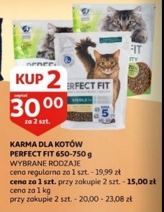 Karma dla kota pro sterile Perfect fit promocja