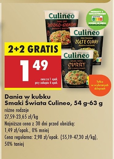 Ryż w sosie curry Culineo promocja w Biedronka