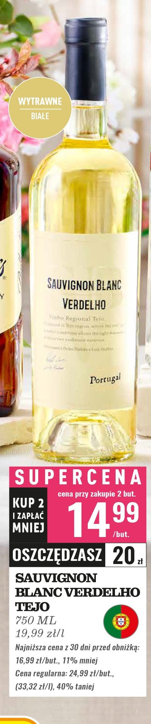 Wino Sauvignon blanc verdelho promocja