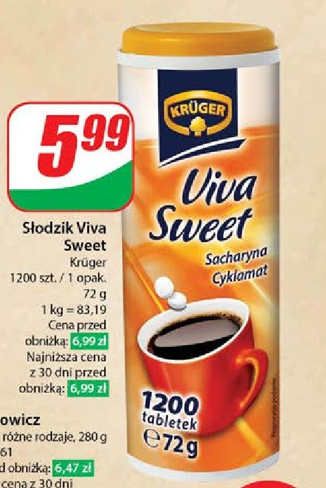 S艂odzik viva sweet Kruger promocja