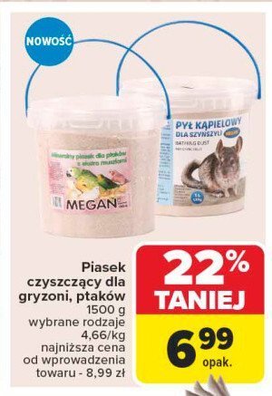 Piasek czyszczący dla gryzoni Megan promocja