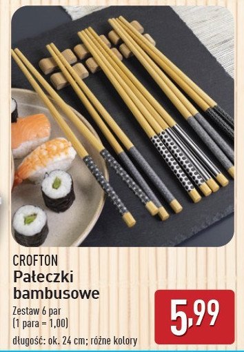 Pałeczki bambusowe Crofton promocja w Aldi