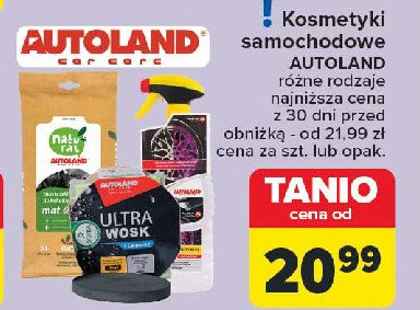 Chusteczki do kokpitu natural Autoland promocja w Carrefour